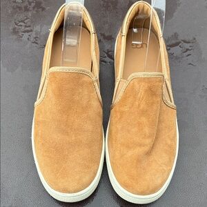 UGG women’s  Slip-On Suede Loafers in Chestnut Tan